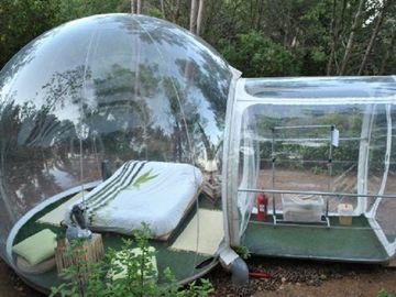투명한 잔디밭 옥외 팽창식 천막 공간 가족을 위한 팽창식 야영지 천막
