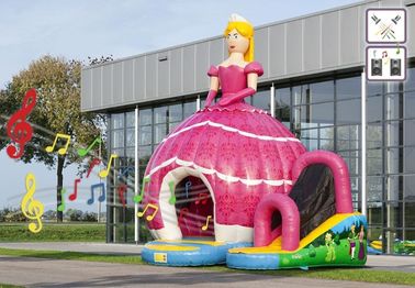 굉장한 Inflatable Bouncer PVC Material 공주 빨간 인쇄 팽창식 쾌활한 성곽