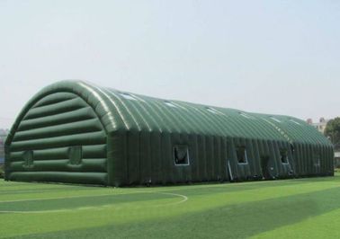 거대한 녹색 방수 옥외 팽창식 천막 봉하지 않는 스포츠 PVC 방수포