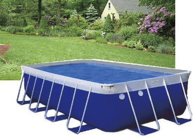 파란 PVC 강철 구조 금속 구조 수영장, 부속품을 가진 쉬운 체제 수영풀