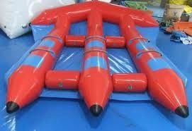 물 게임을 위한 튼튼한 PVC 팽창식 비행 Towable 물고기, 비행거리 물고기 수중 스포츠