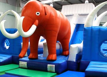 아이를 위한 세륨, EN14960 파랗고와 빨강 거대한 팽창식 세계 코끼리 도약자 활주