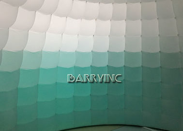 당/사건을 위해 팽창식 천막 PVC 직물을 광고하는 녹색 백색 공기 돔