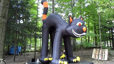 세륨 증명서 할로윈 축제를 위한 옥외 거대한 광고 Inflatables 검은 고양이