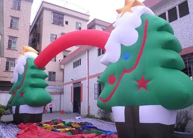 옥스포드 피복은 축제를 위해 Inflatables 크리스마스 나무/아치의 광고를 주문을 받아서 만들었습니다