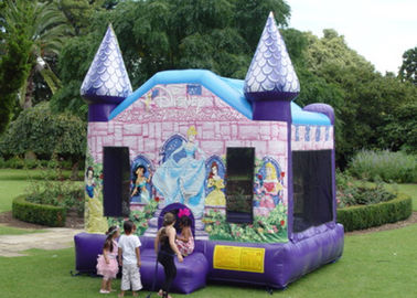 손/디지털 방식으로 인쇄를 가진 Themed Inflatable Bounce House 상업적인 공주