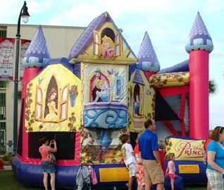 아이들을 위한 상업 급료가 디즈니 Themed Inflatable Bounce 공주에 의하여 유숙합니다