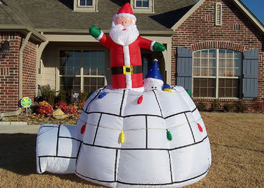 Inflatables 큰 빨간 산타클로스 및 천막을 광고하는 크리스마스 훈장
