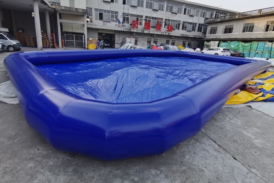 0.9 밀리미터 PVC 상용 등급은 부풀게할 수 있는 수영장 오락 게임을 청색화합니다