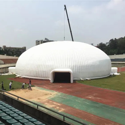 행사 파티를 위한 0.55 밀리미터 Pvc 방수 시트 조명 부풀게할 수 있는 돔 텐트