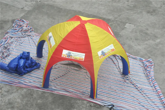 공군은 야외인 방수 부풀게할 수 있는 행사 보호 시설 Pvc 방수 시트 부풀게할 수 있는 잔디 돔 텐트를 밀봉했습니다