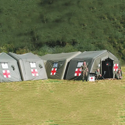 휴대용 공기는 팽창식 텐트 밀폐된 큰 응급 병원 생존 텐트를 밀봉했습니다