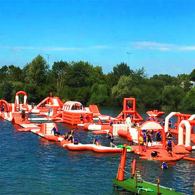 호수 물 게임을 위한 0.9 밀리미터 PVC 상업적 재미 부풀게할 수 있는 워터 파크