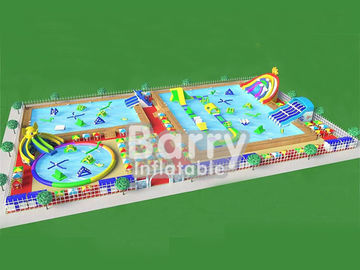 새로운 디자인 여름 동안 코끼리 활주 공원을 가진 휴대용 팽창식 물 공원 운동장