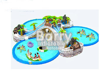 아이 3개의 수영장을 가진 팽창식 물 공원/물 공원 튼튼한 상업 급료