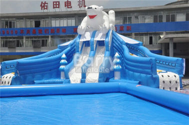 옥외 곰 EN14960 0.55mm PVC 방수포 물자를 가진 거대한 팽창식 물 공원