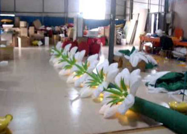 거대한 꽃 LED의 팽창식 꽃 사슬 훈장을 가진 팽창식 광고 제품