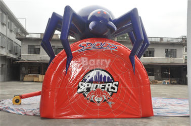 방수 PVC 빨간 차가운 거미 디자인 거대한 팽창식 축구 갱도, 팽창식 갱도 천막