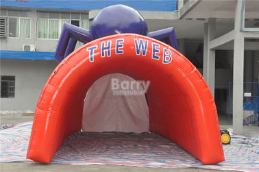 방수 PVC 빨간 차가운 거미 디자인 거대한 팽창식 축구 갱도, 팽창식 갱도 천막