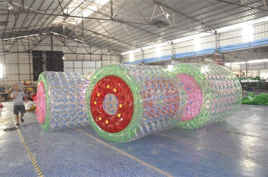 PVC 방수포 팽창식 물 장난감, 천체 물 롤러 공 2.4 * 2.2 * 1.8M