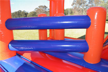 놀이 EN14960를 위한 다채로운 PVC Spongebob 5 In1 팽창식 도약자 결합 뛰어오르는 성곽