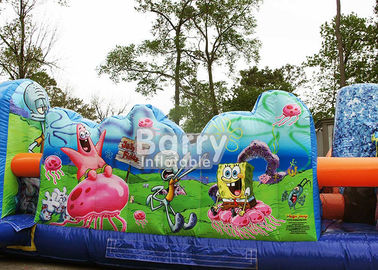 뒤뜰 Playland 팽창식 Spongebob 유아 장애를 위한 팽창식 되튐 집