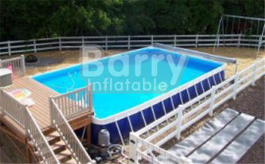 물 공원을 위한 옥외 내구재 0.9mm PVC 방수포 금속 구조 수영풀