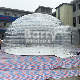 투명한 팽창식 거품 천막, PVC 방수포를 가진 옥외 야영 공기 천막