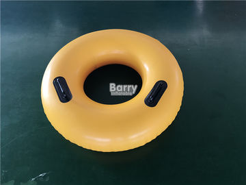 PVC 손잡이를 가진 팽창식 수영 반지, 수영장을 위한 물 부유물 도넛 수영 반지