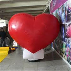 서 있는 LED 결혼식 훈장 팽창식 광고 제품, 큰 팽창식 빨간 심장