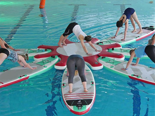 Inflatable Stand Up Paddle Yoga Water Board Platform Yoga Mat Dock Station