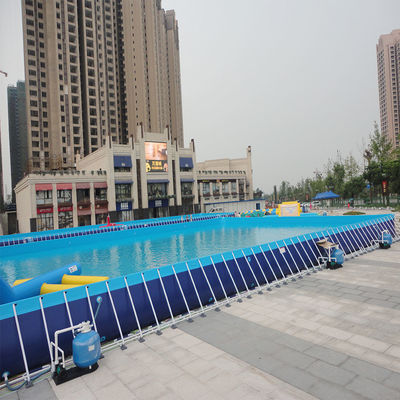 큰 PVC 수영 물 수영장 휴대용 스테인리스 금속 구조