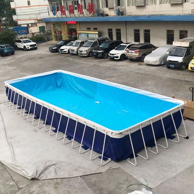 지상의 가족 크기 휴대용 PVC 금속 구조 수영풀