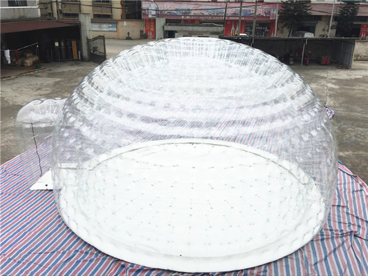 1 밀리미터 PVC 방수 시트 부풀게할 수 있는 버블 여관 텐트 내화 쉬운 세트를 명확히 하세요