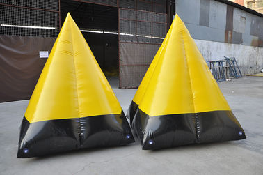 노란 팽창식 스포츠 게임 Paintball 방탄호, PVC 방수포 팽창식 Airsoft 방탄호
