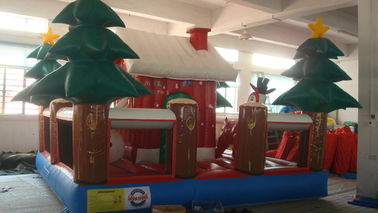 PVC 팽창식 광고 제품 아이를 위한 거대한 파열 산타클로스 집