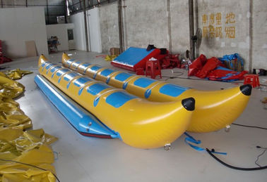 두 배 차선 팽창식 비행 물고기 배, PVC 방수포 수중 스포츠 게임을 위한 팽창식 바나나 보트