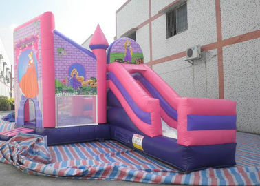 1채의 결합 되튐 집, Bouncy Castle With Slide 분홍색 공주에 대하여 아이 3