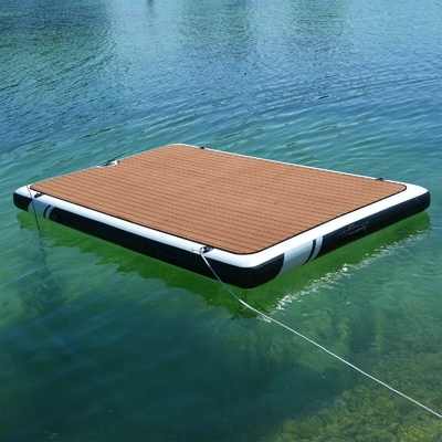물 평저선 플랫폼 뗏목을 표류시키는 드롭 스티치 부풀게할 수 있는 섬 플랫폼 요트