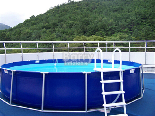 맞춘 라운드 이동 용기 휴대용 물 수영장 20m 지름