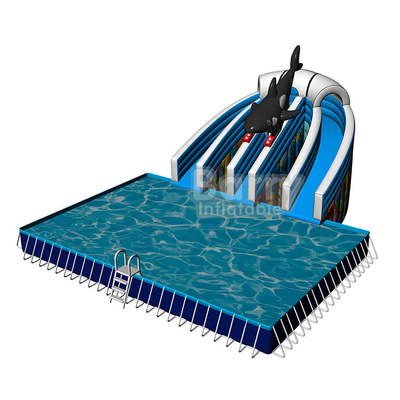 0.9 밀리미터 Pvc 방수 시트 재료와 뒤뜰 야외 직사각형 수영장