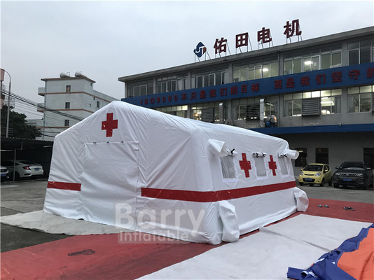 피난처를 위한 기밀식 방수 시트 부풀게할 수 있는 의학 군 텐트