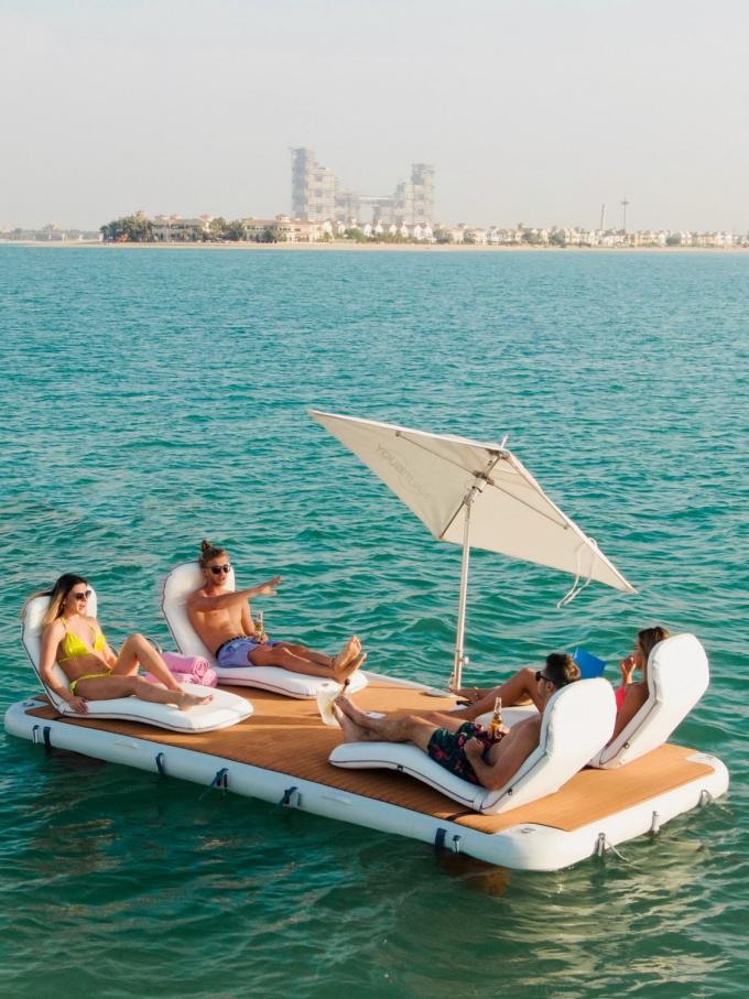 물 호수 바다 레저 T 모양 부풀이 유선 도크 가족 친구 파티 5