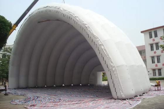 탄력적인 큰 야외 행사 무대 커버 팽창식 텐트 두배 3중 한 바늘