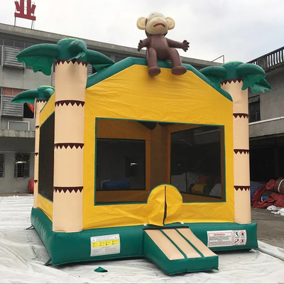 작은 Pvc 부풀게할 수 있는 점퍼 경비원 상업적 도약 집 4x4m