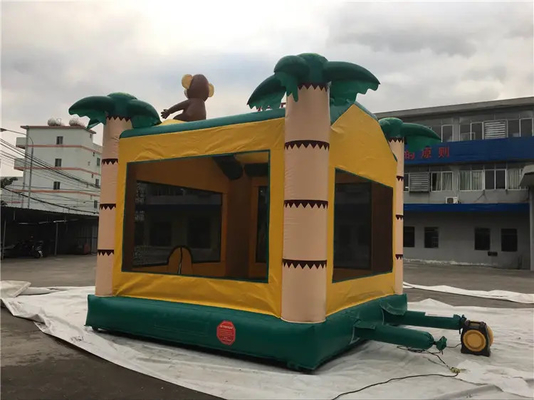 작은 Pvc 부풀게할 수 있는 점퍼 경비원 상업적 도약 집 4x4m