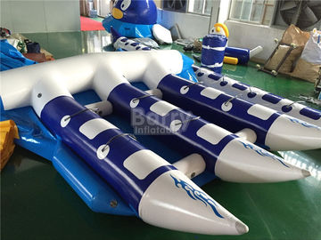 호쾌한 팽창식 물 장난감은, Towable 팽창식 바다를 위한 바나나 보트를 제물낚시로 낚시질합니다