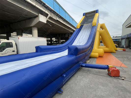 테마파크용 상업용 대형 에어 슬라이드 30x10.6m PVC