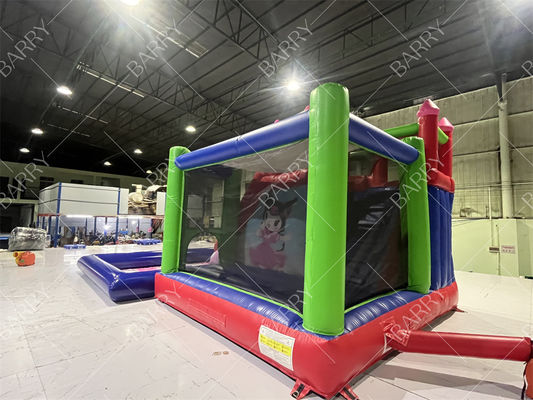 상업용 멜로디 쿠로미 만화 풍선 워터 슬라이드 수영장 포함 파티용