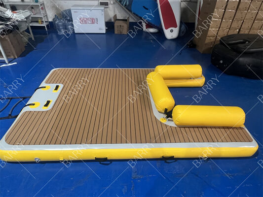 드롭 스티치 재료 부풀이 가능한 부동 제트 스키 도크 부풀이 가능한 사용자 지정 제트 스키 & 시밥 도크
